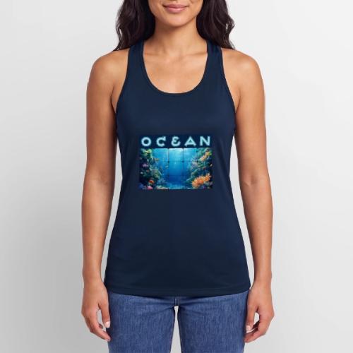 Ocean: Tropical Drift - Women’s Performance Racerback Tank Top