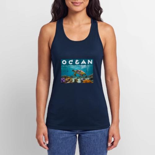 Ocean: Gentle Voyager - Women’s Performance Racerback Tank Top