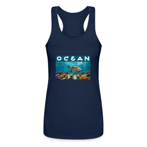 Ocean: Gentle Voyager - Women’s Performance Racerback Tank Top