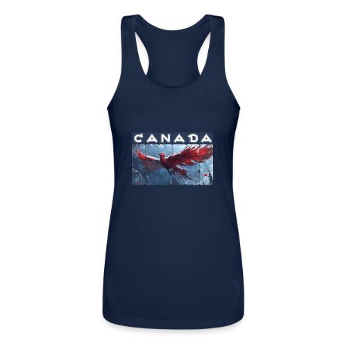 Canada Rising - Women’s Performance Racerback Tank Top