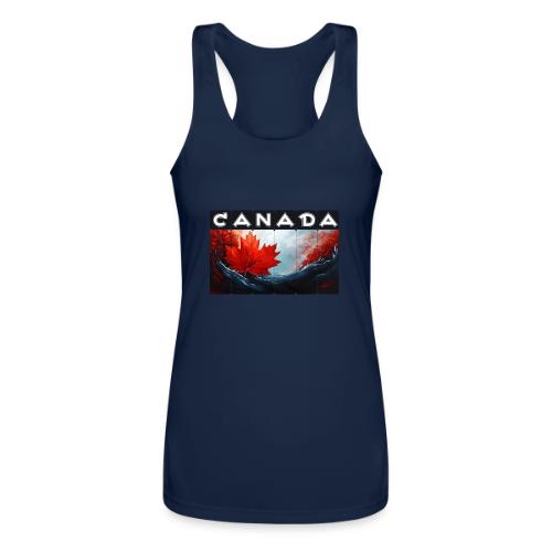 Canada Icon in Color - Women’s Performance Racerback Tank Top
