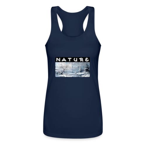 Nature: Winter Embrace - Women’s Performance Racerback Tank Top