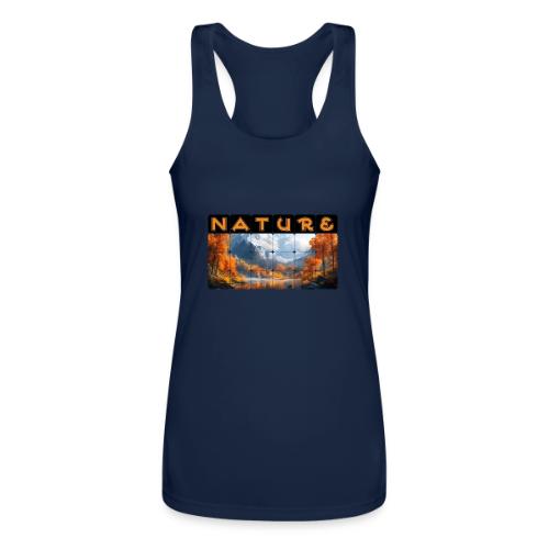 Nature: Golden Autumn Escape - Women’s Performance Racerback Tank Top