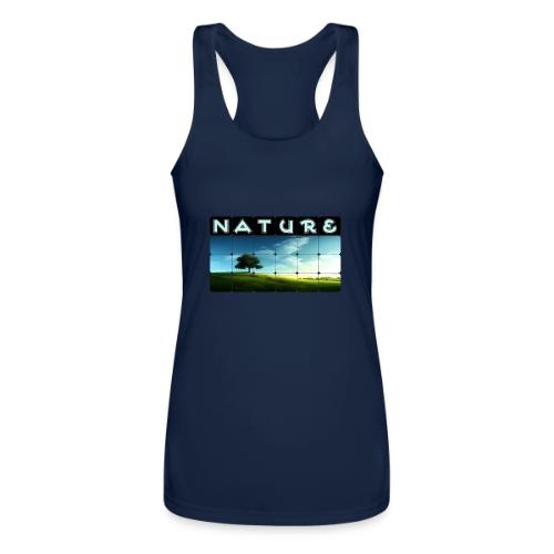 Nature: Solitary Strength - Women’s Performance Racerback Tank Top