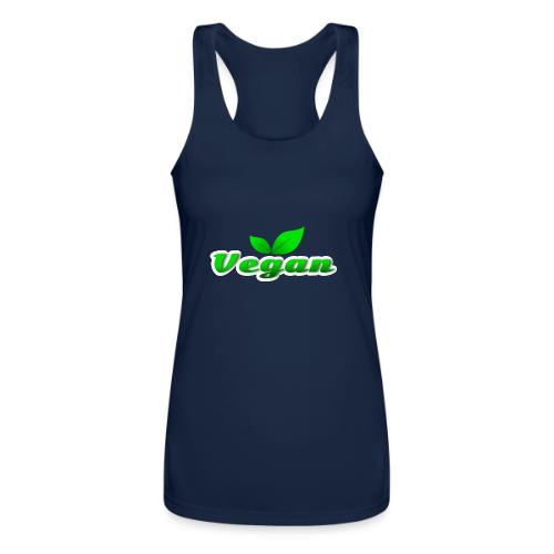 Pure Vegan Leaves - Women’s Performance Racerback Tank Top