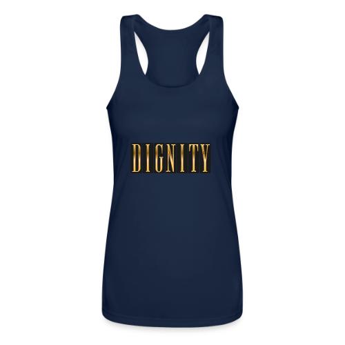 Golden Dignity - Women’s Performance Racerback Tank Top
