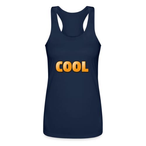 Cool 3D Word Design – Bold Chill Style - Women’s Performance Racerback Tank Top