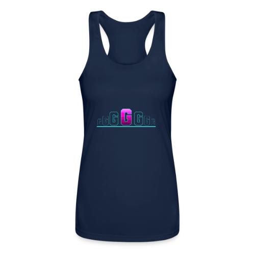 Letter G – Capital Varsity Alphabet Monogram - Women’s Performance Racerback Tank Top