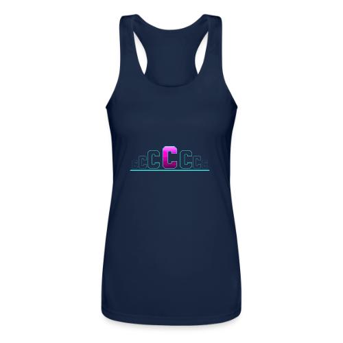 Letter C – Capital Varsity Alphabet Monogram - Women’s Performance Racerback Tank Top