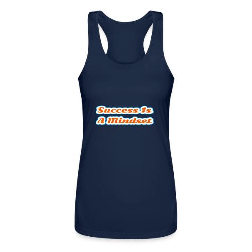 Success Is a Mindset — Motivational Glow Script - Women’s Performance Racerback Tank Top