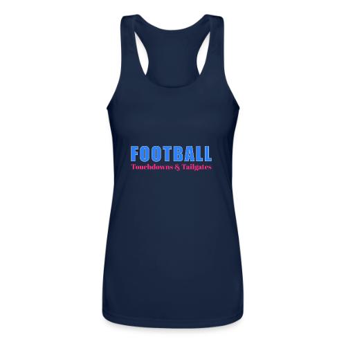 Football Touchdowns & Tailgates Design - Women’s Performance Racerback Tank Top