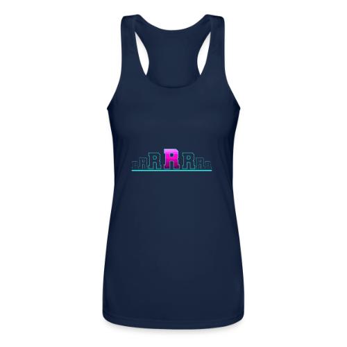 Letter R – Capital Varsity Alphabet Monogram - Women’s Performance Racerback Tank Top
