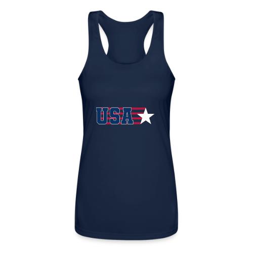Star Stripe USA - Women’s Performance Racerback Tank Top