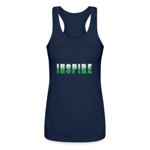 Inspire Word Art Design - Women’s Performance Racerback Tank Top