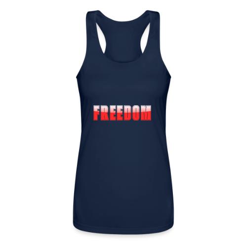 Freedom Typography Design - Women’s Performance Racerback Tank Top