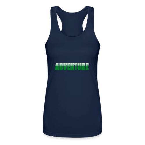 Adventure Typography Design for Apparel - Women’s Performance Racerback Tank Top