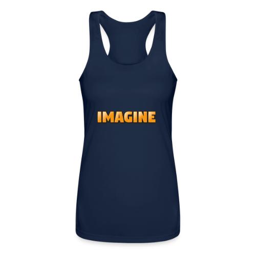 Imagine Word Art – Creative Gradient Design - Women’s Performance Racerback Tank Top