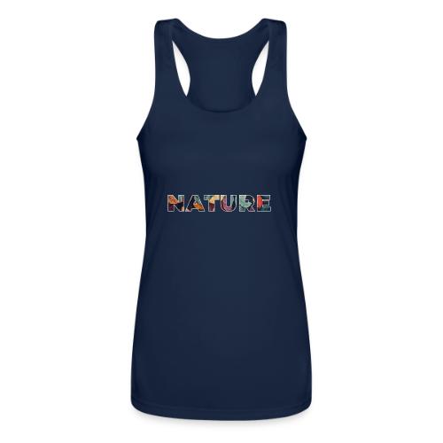 Nature in Every Letter - Women’s Performance Racerback Tank Top