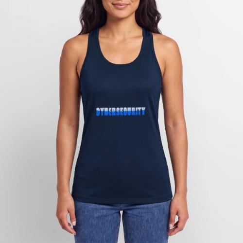 Cybersecurity Word Art Design - Women’s Performance Racerback Tank Top