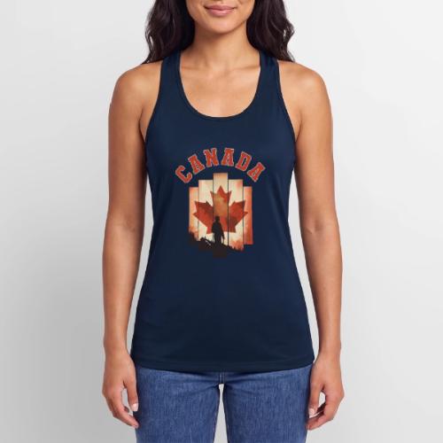 Proud Canadian Shadow - Women’s Performance Racerback Tank Top