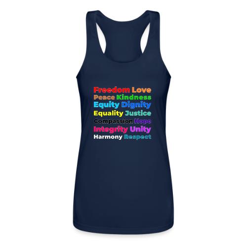 Words of Light - Women’s Performance Racerback Tank Top