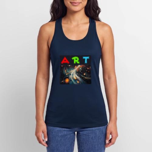 Swirls of Colorful Art - Women’s Performance Racerback Tank Top