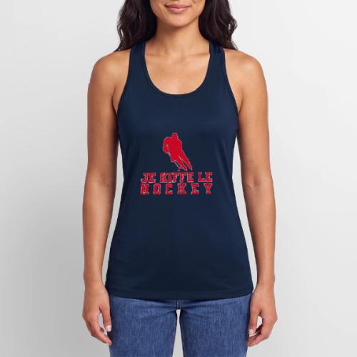 I love hockey - Women’s Performance Racerback Tank Top