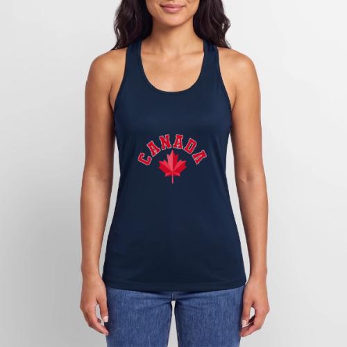 Canada with maple leaf - Women’s Performance Racerback Tank Top