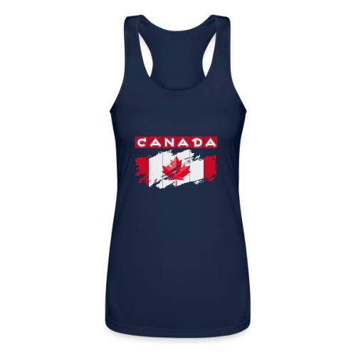 Canada, Inspired by the Canadian flag - Women’s Performance Racerback Tank Top