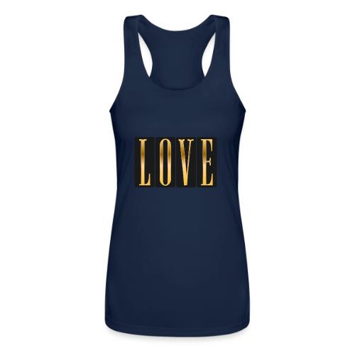 Golden Love - Women’s Performance Racerback Tank Top