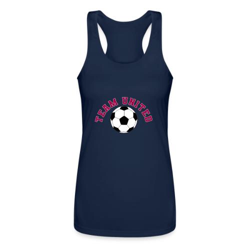 Team United Soccer Ball Sports Design - Women’s Performance Racerback Tank Top