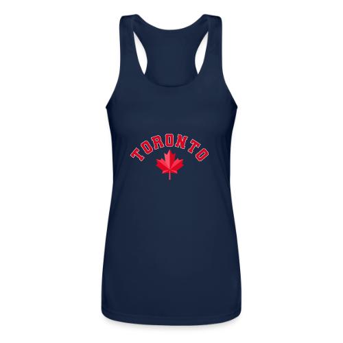 Toronto with maple leaf - Women’s Performance Racerback Tank Top