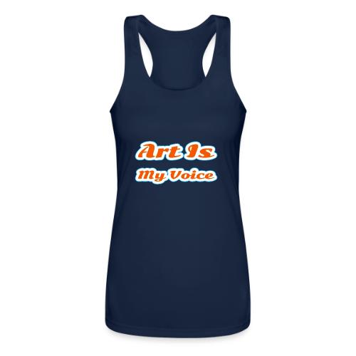 Art Is My Voice — Express Yourself Script - Women’s Performance Racerback Tank Top