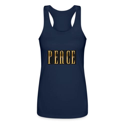 Peace in Gold - Women’s Performance Racerback Tank Top