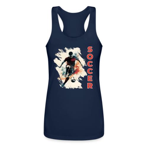 Soccer Blaze - Women’s Performance Racerback Tank Top