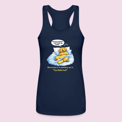 Funny Goldendoodle Sleeping design. - Women’s Performance Racerback Tank Top