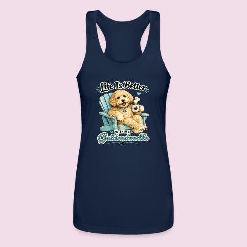 Life Is Better With My Goldendoodle - Women’s Performance Racerback Tank Top