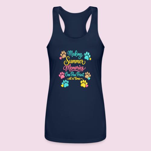 Making Summer Memories Faux Embroidery - Women’s Performance Racerback Tank Top