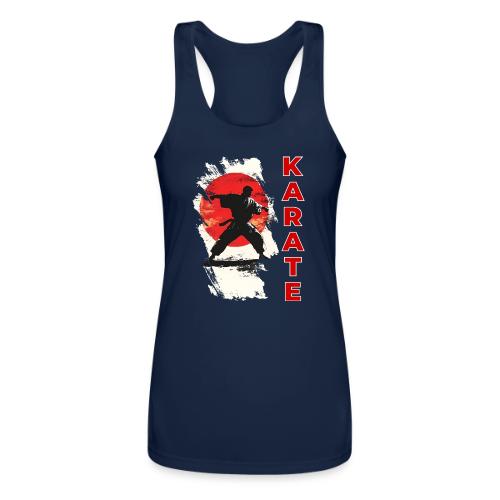 Karate: the spirit of discipline - Women’s Performance Racerback Tank Top