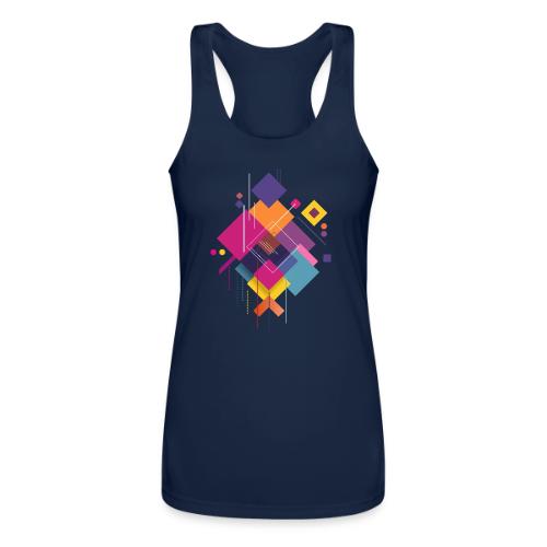 Vibrant Geometry - Women’s Performance Racerback Tank Top
