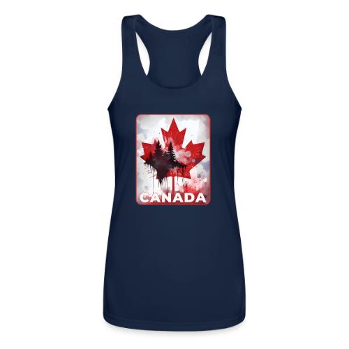 Canada's Maple Leaf Pride - Women’s Performance Racerback Tank Top
