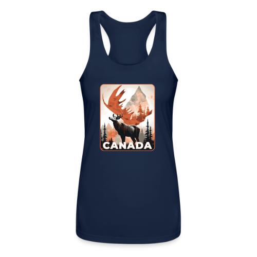 Canada Wild Spirit - Women’s Performance Racerback Tank Top