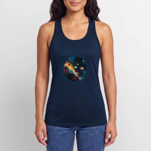 Painted Planetscape - Women’s Performance Racerback Tank Top