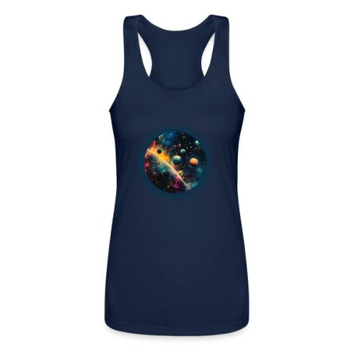 Painted Planetscape - Women’s Performance Racerback Tank Top
