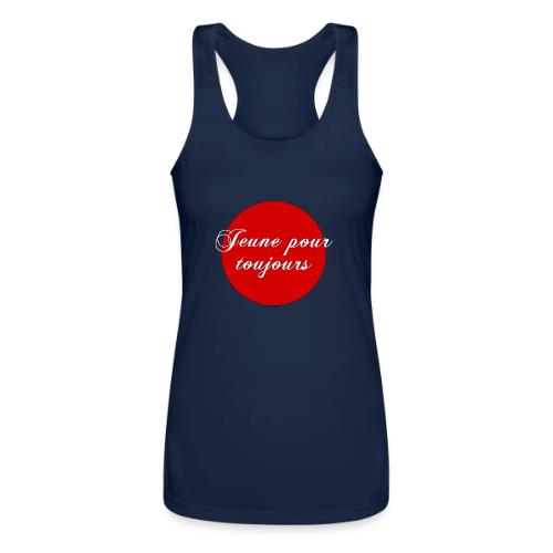 Jeune pour toujours - Women’s Performance Racerback Tank Top