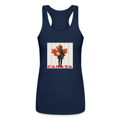 Canada: Proud Canadian Woman - Women’s Performance Racerback Tank Top