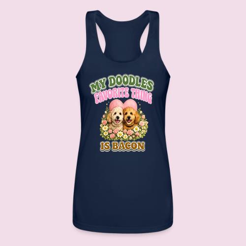 My Doodles Favorite Thing Is Bacon - Women’s Performance Racerback Tank Top