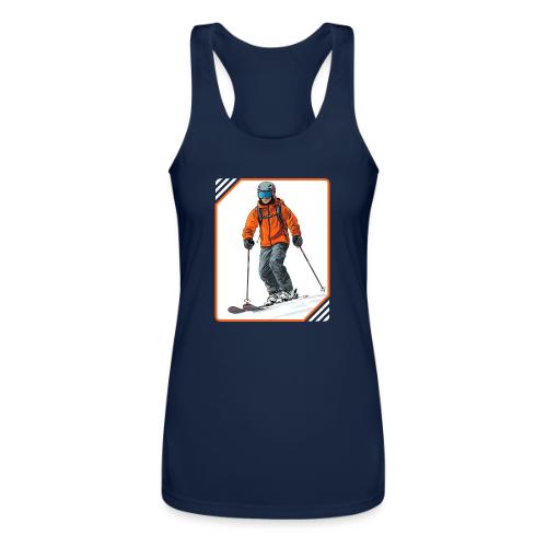 Skiing Thrill Ride - Women’s Performance Racerback Tank Top