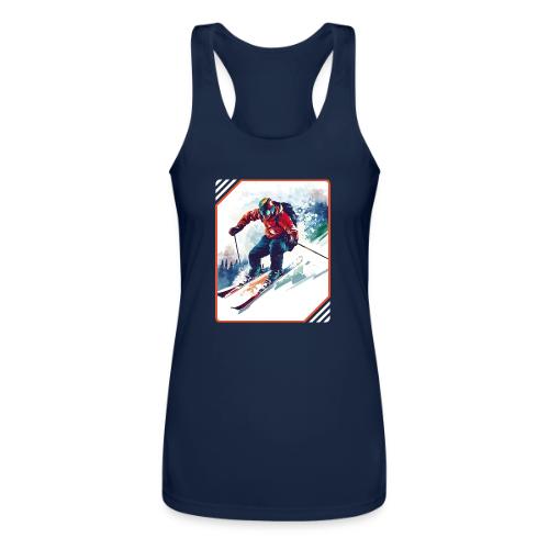 Skiing is Life - Women’s Performance Racerback Tank Top