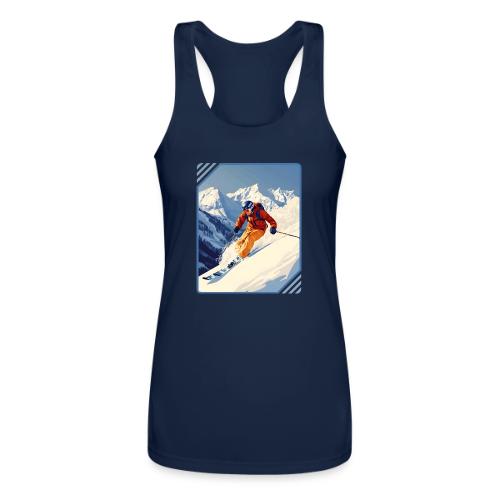 Mountain Skiing Vibes - Women’s Performance Racerback Tank Top